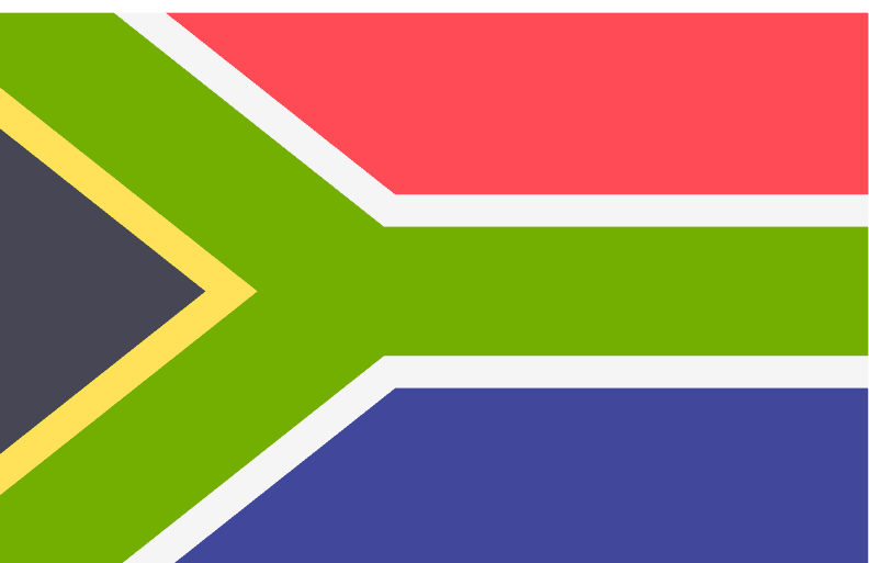 Flag representing South Africa