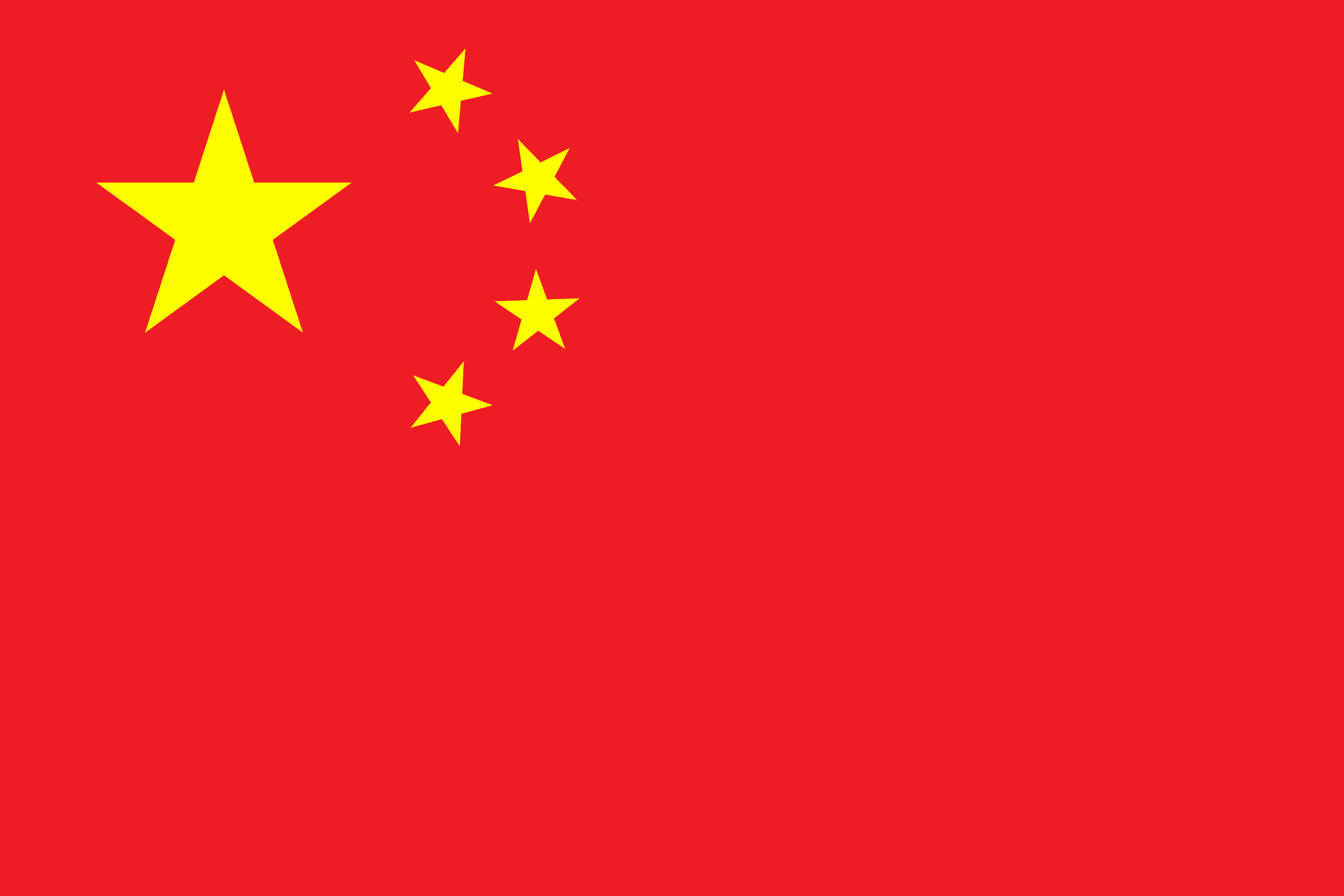 Flag representing China