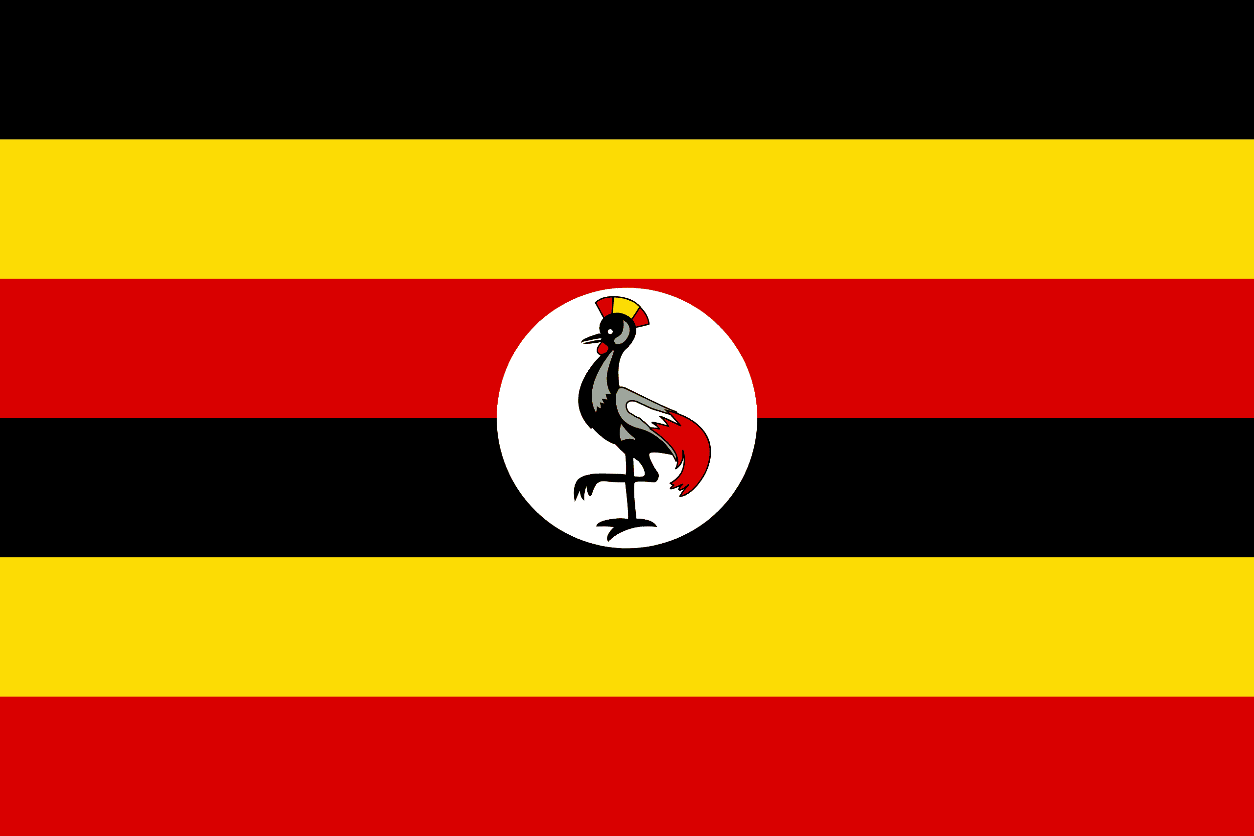 Flag representing Uganda