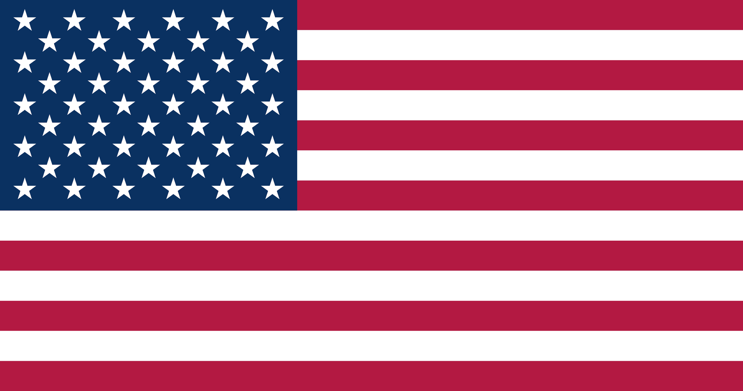 Flag representing United States